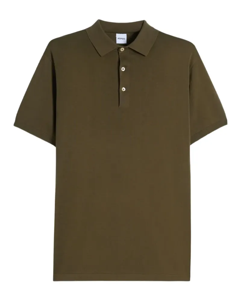 ASPESI Poloshirt mit kurzen Ärmeln - Grün Grün