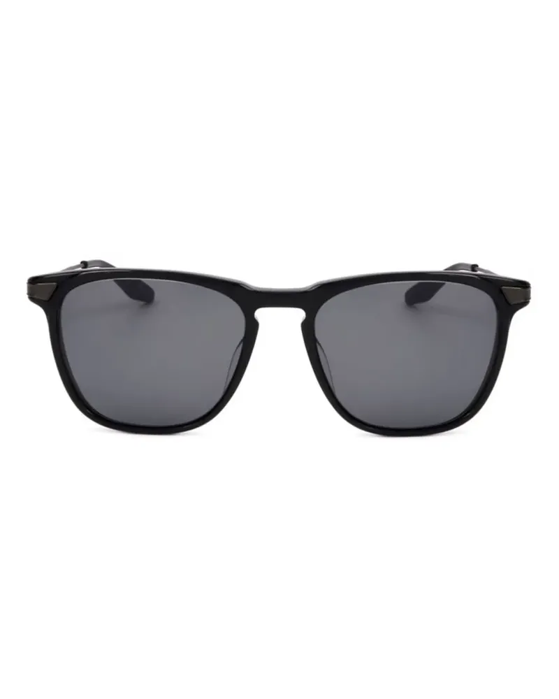 Barton Perreira Sonnenbrille mit eckigem Gestell - Schwarz Schwarz