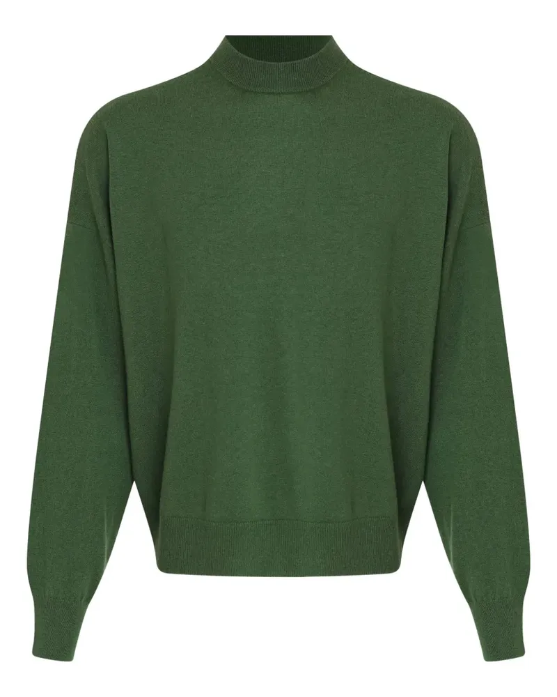 Osklen Oversized-Pullover mit Stehkragen - Grün Grün