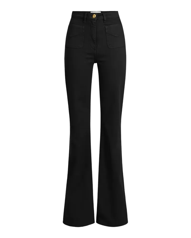 Elisabetta Franchi Jeans mit Tasche - Schwarz Schwarz