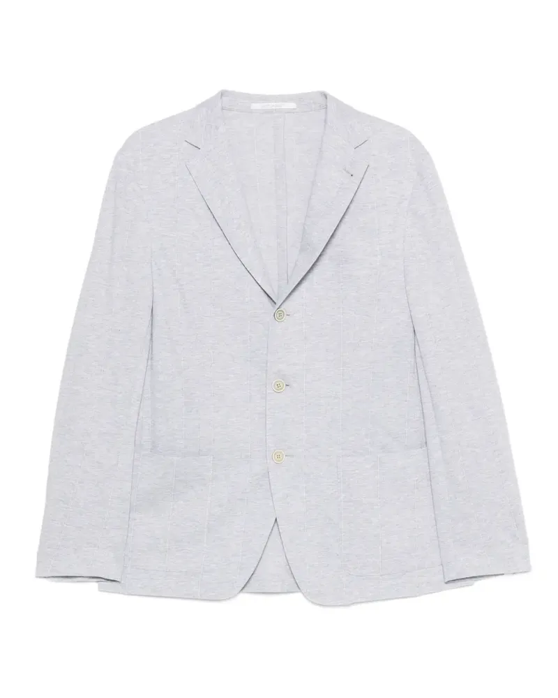 Eleventy buttoned pinstripe blazer - Grau Grau