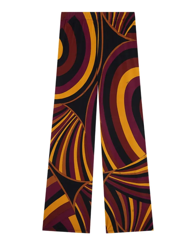 Emilio Pucci Iride print satin jersey pants - Schwarz Schwarz