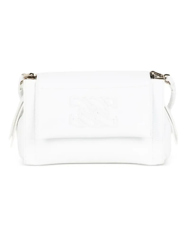 Casadei Brera Clutch mit Logo - Weiß Weiß