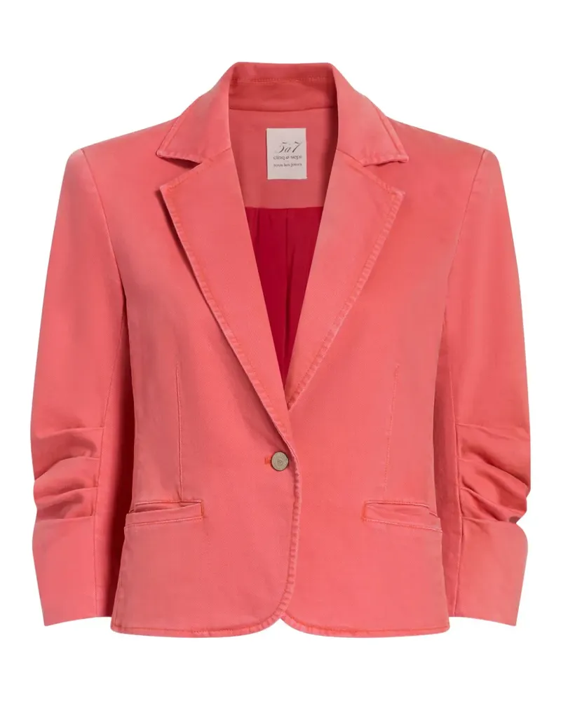 Cinq à Sept Le Petit Khloe Blazer mit gerafften Ärmeln - Rosa Rosa