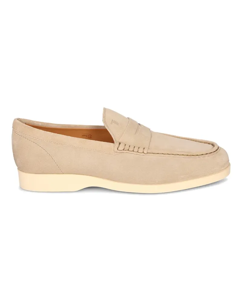TOD'S Penny-Loafer aus Wildleder - Nude Nude