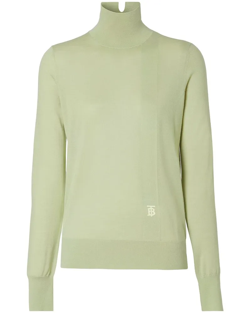 Burberry Bestickter Pullover - Grün Grün