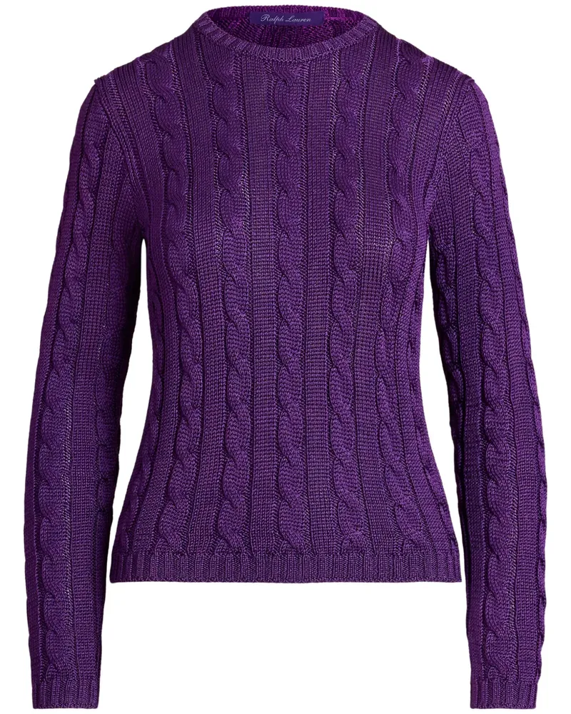 Ralph Lauren Pullover mit Zopfmuster - Violett Violett