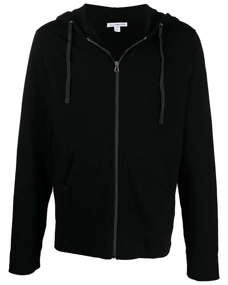 James Perse Hoodie aus Vintage-Fleece - Schwarz Schwarz