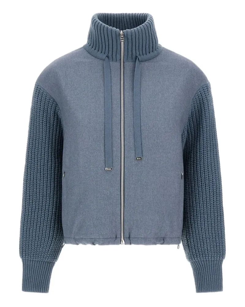 Herno Jacke mit gestricktem Einsatz - Blau Blau