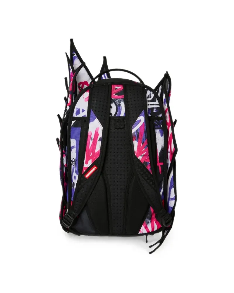 Sprayground Jagged Edge Runway Rucksack mit Graffiti - Violett Violett