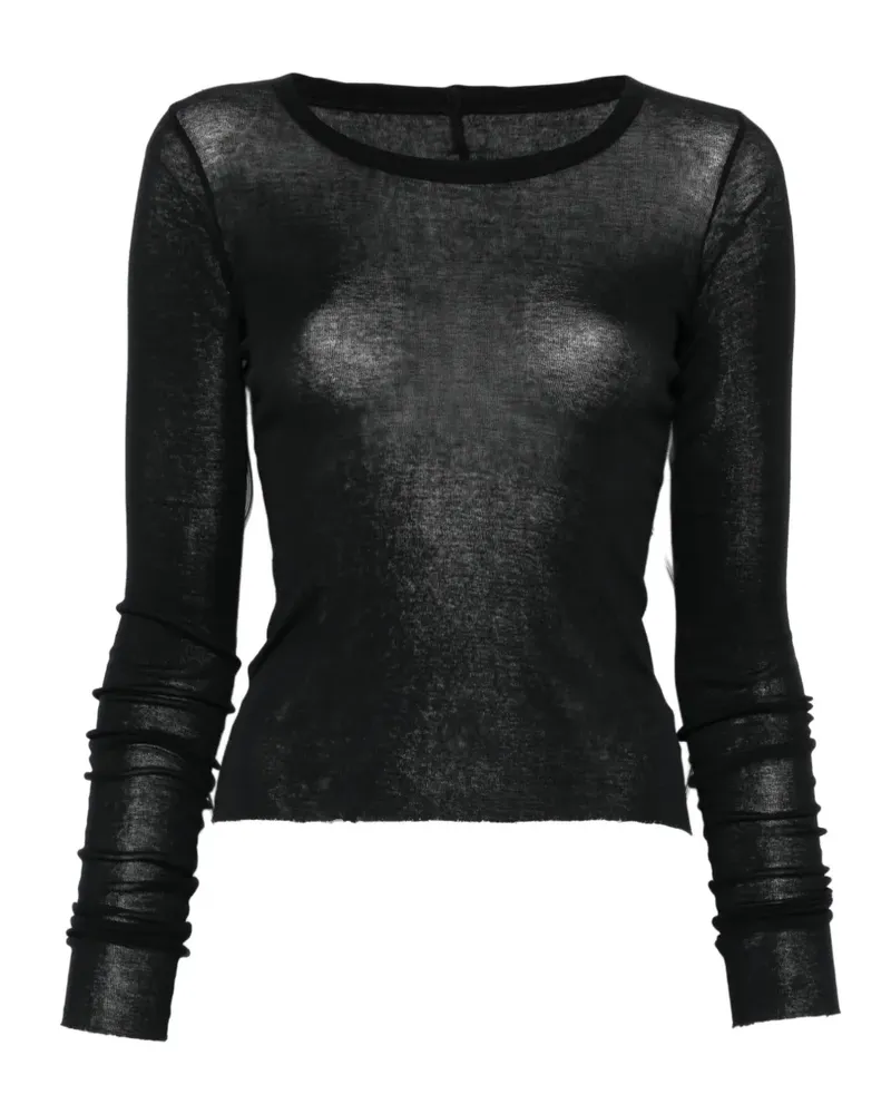 Rick Owens crew neck top - Schwarz Schwarz