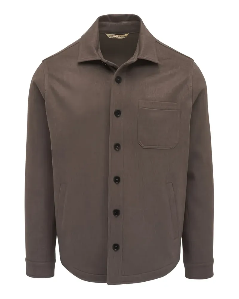 Maurizio Baldassari Jacke mit aufgesetzter Tasche - Braun Braun