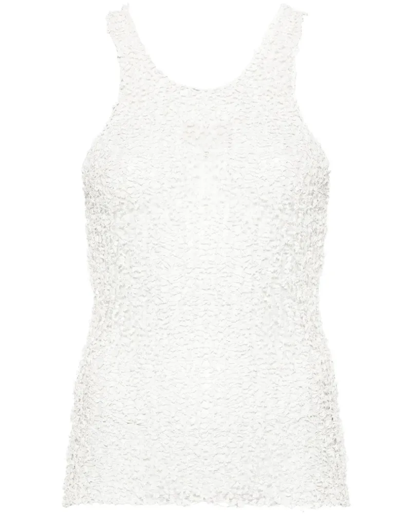Maison Margiela Tanbktop mit Sheer-Effekt - Weiß Weiß