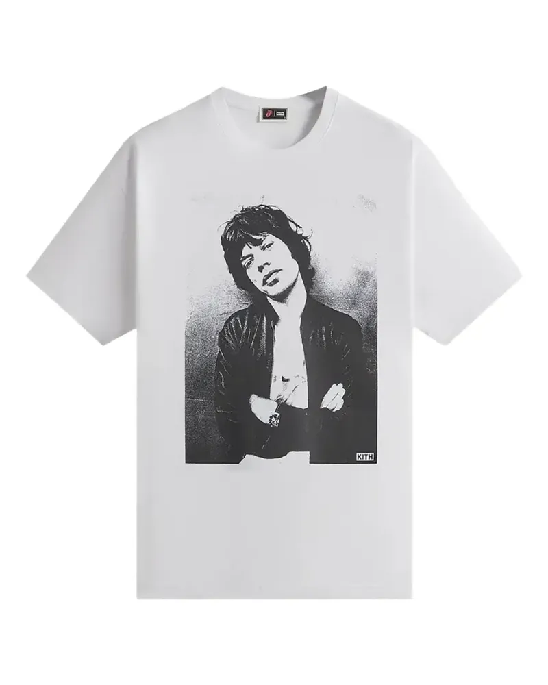 KITH The Rolling Stones T-Shirt mit Foto-Print - Weiß Weiß