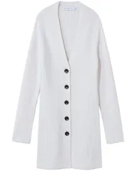 Proenza Schouler Gerippter Cardigan Weiß