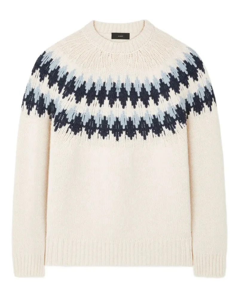 Alanui Pullover mit Fairisle-Muster - Weiß Weiß