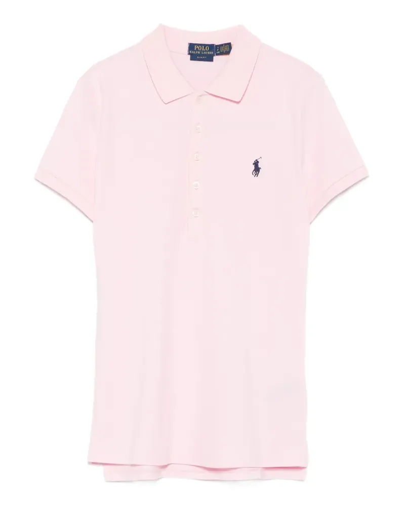 Ralph Lauren embroidered-logo polo shirt - Rosa Rosa
