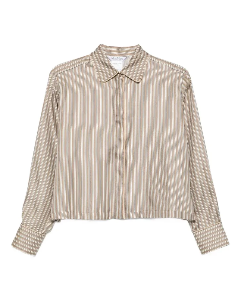 Max Mara Brama Seidenhemd - Braun Braun
