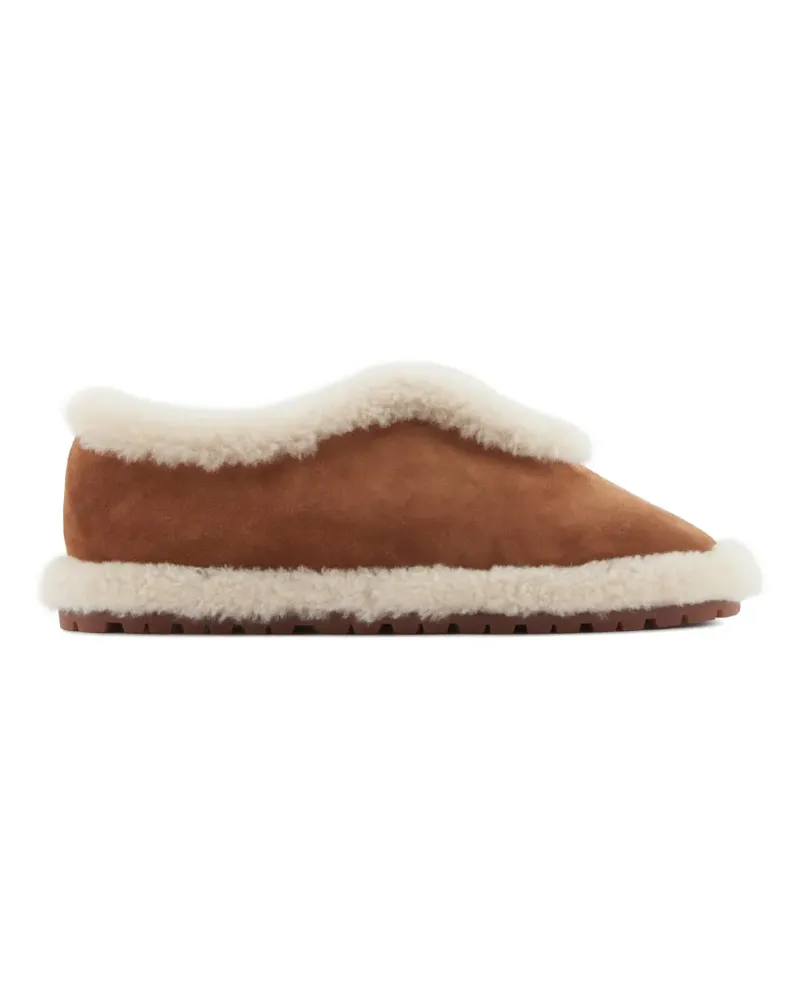 Giorgio Armani Neve Slipper - Braun Braun