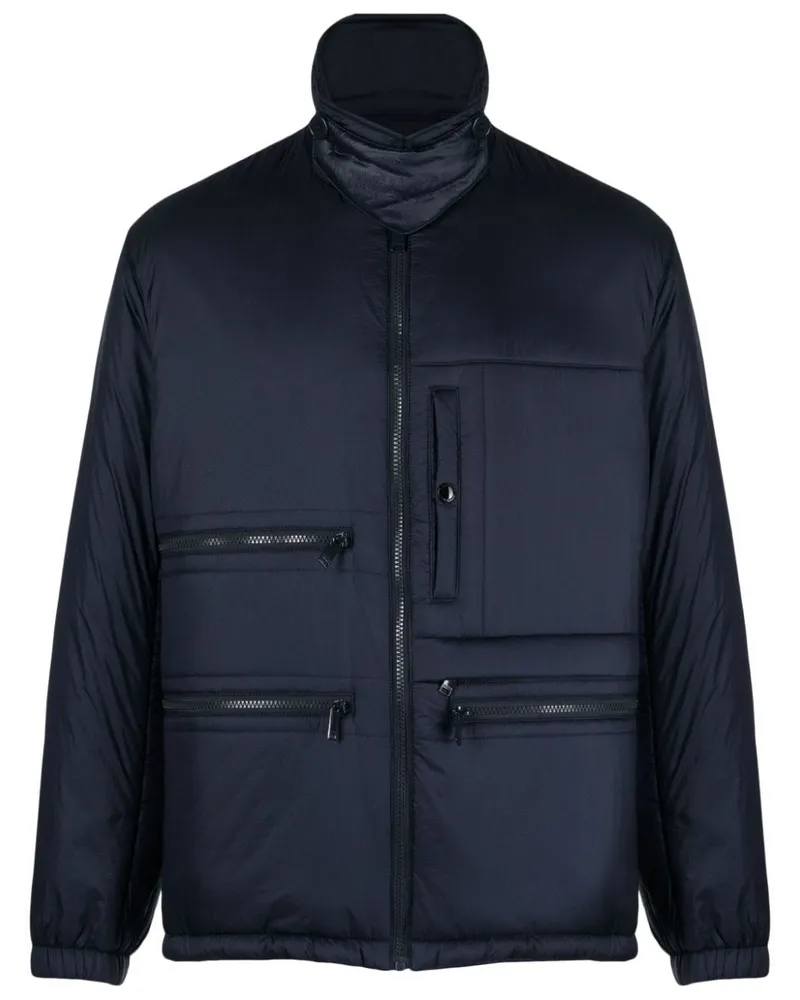 Zadig & Voltaire Gefütterter Mantel mit Logo-Patch - Blau Blau