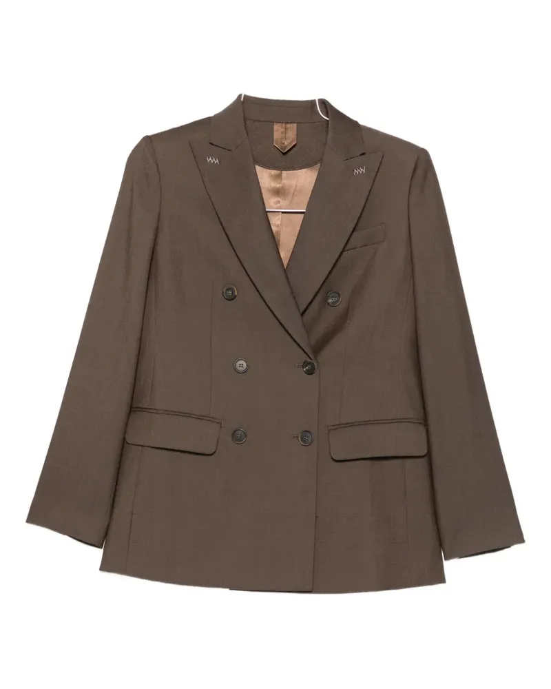 Max Mara double-breasted peak-lapel blazer - Braun Braun