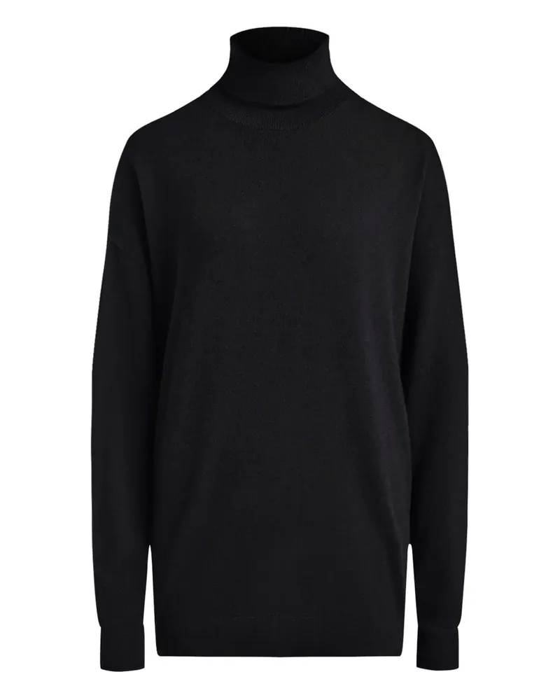12 STOREEZ Pullover mit Rollkragen - Schwarz Schwarz
