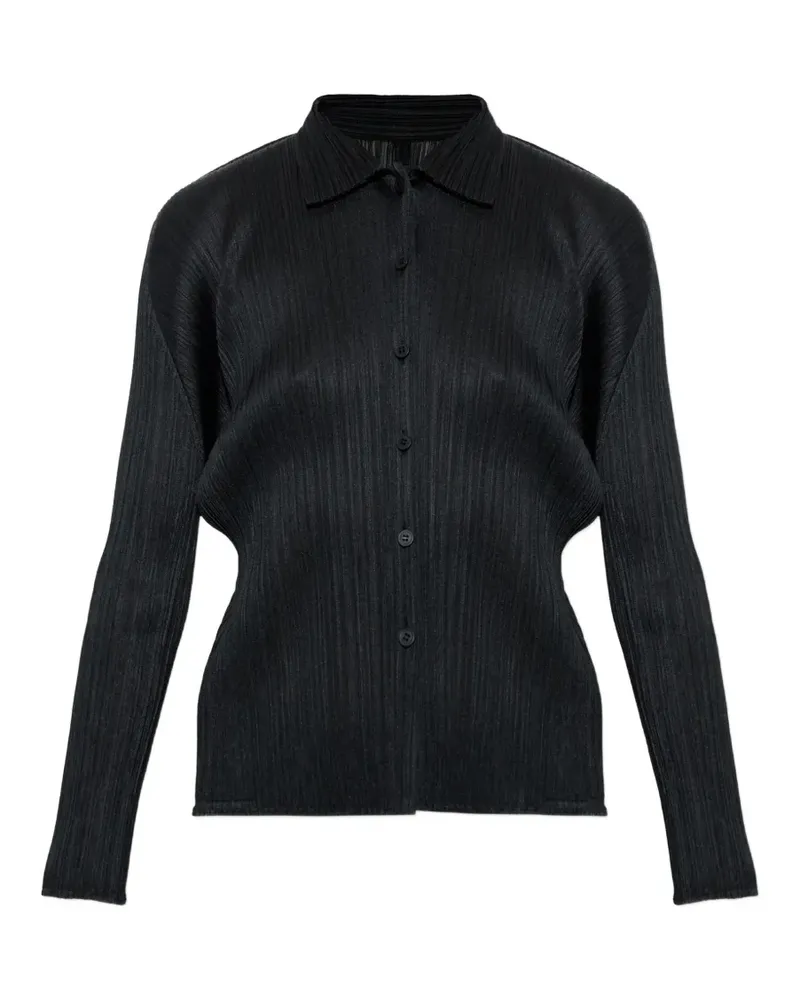 Issey Miyake pleated cardigan - Schwarz Schwarz