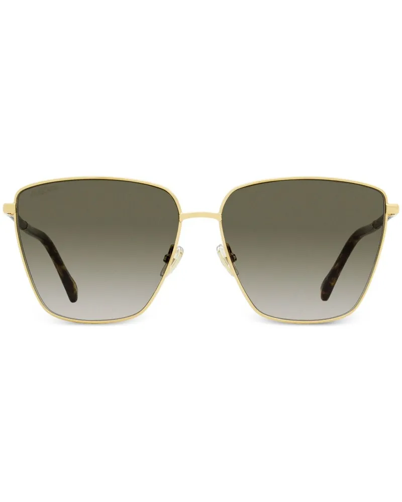 Jimmy Choo Sonnenbrille mit Oversized-Gestell - Gold Gold