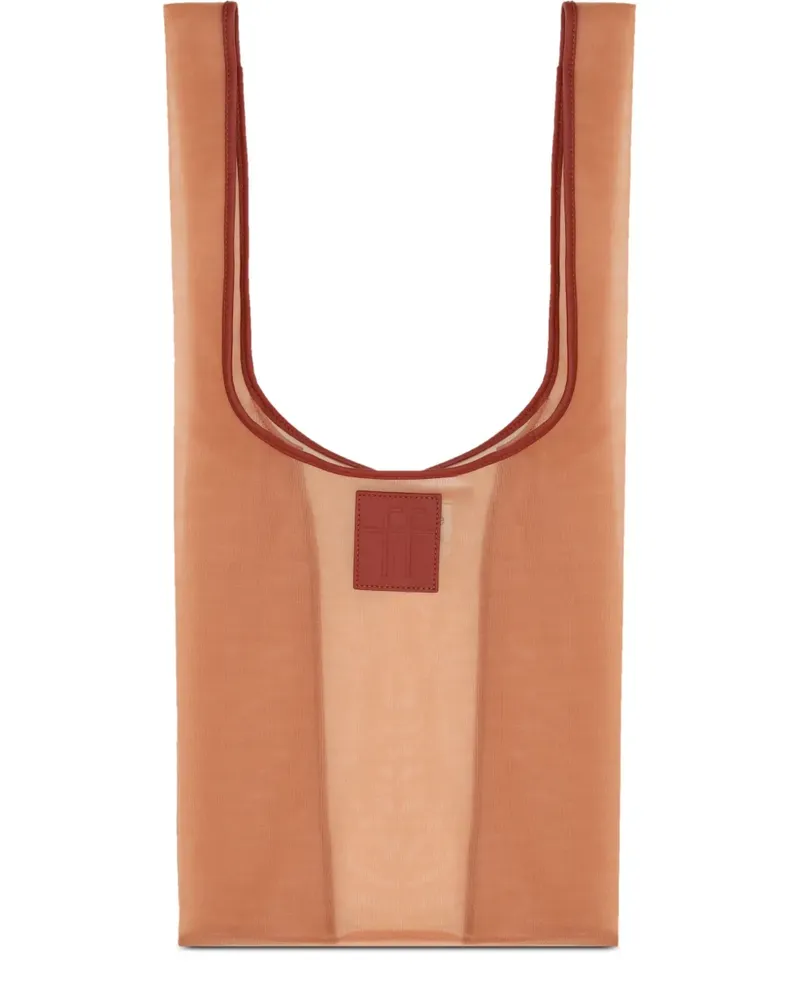forte_forte Tote Bag aus Tüll - Braun Braun