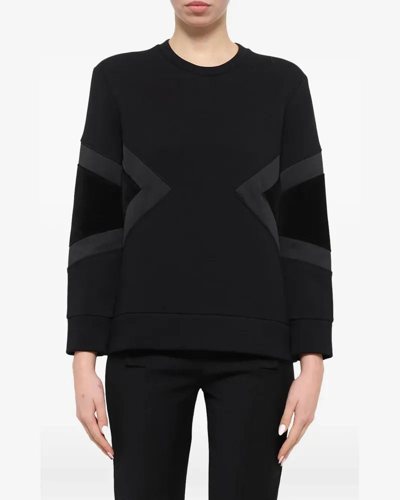 Neil Barrett Sweatshirt mit Einsatz - Schwarz Schwarz