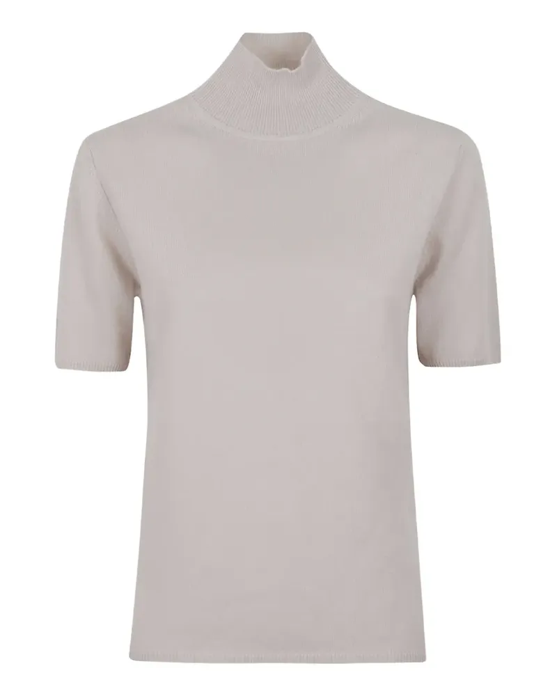 ALLUDE Pullover mit kurzen Ärmeln - Nude Nude