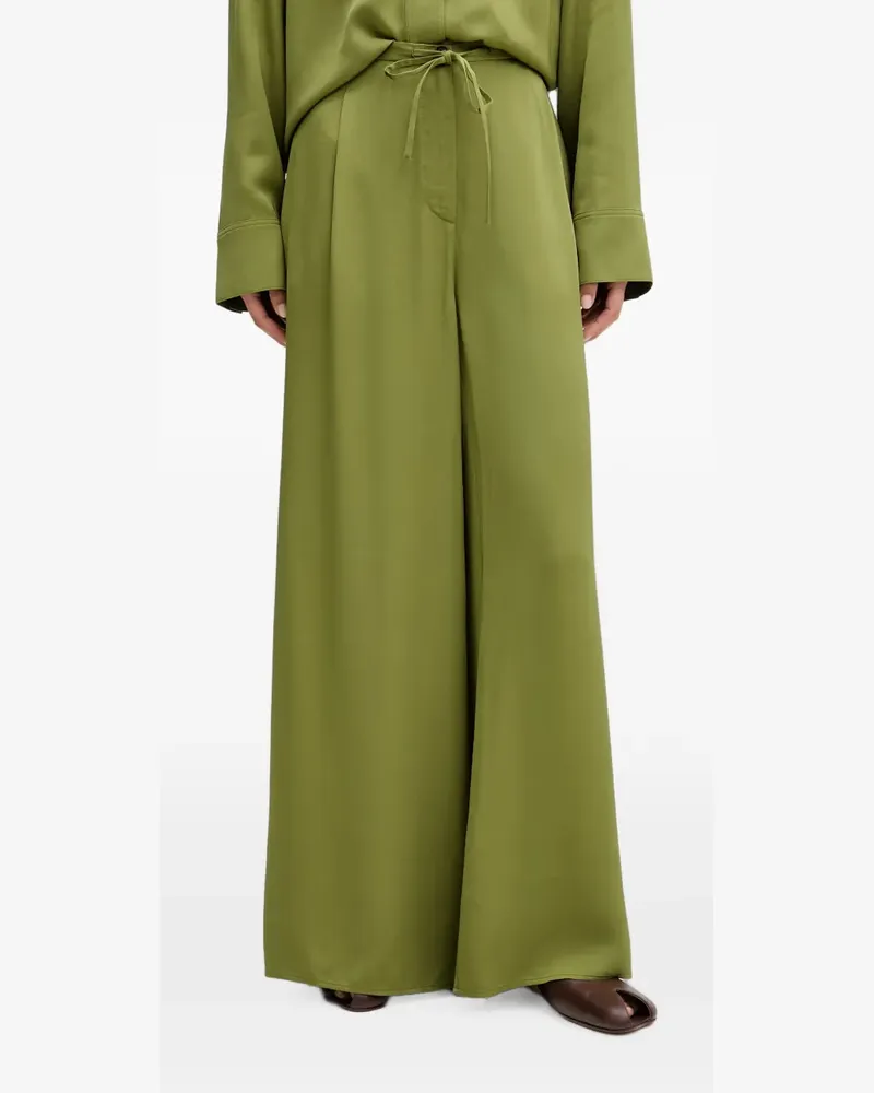 Marc O'Polo pleated drawstring palazzo pants - Grün Grün