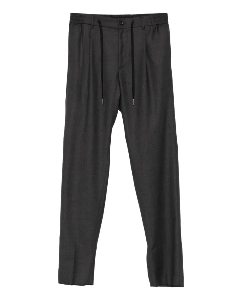Tagliatore Bundfaltenhose mit Kordelzug - Grau Grau