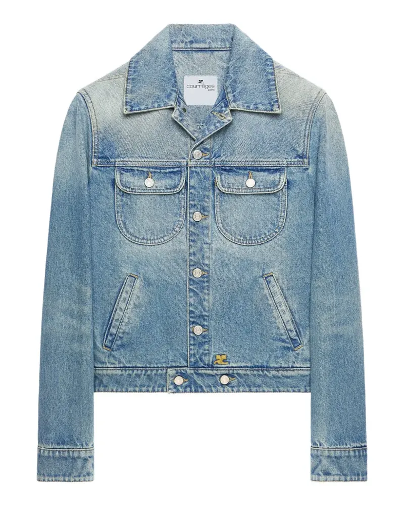 Courrèges Klassische Jeansjacke - Blau Blau