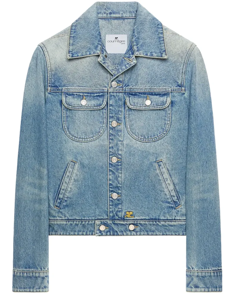 Courrèges Klassische Jeansjacke - Blau Blau