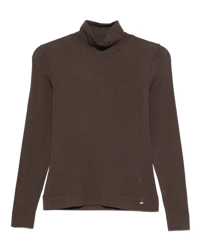 Herno Langärmeliger Rollkragenpullover - Braun Braun