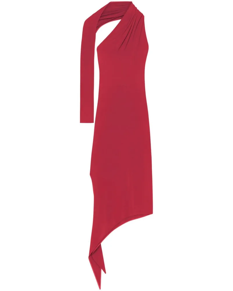 Courrèges Slash Maxikleid aus Krepp - Rot Rot