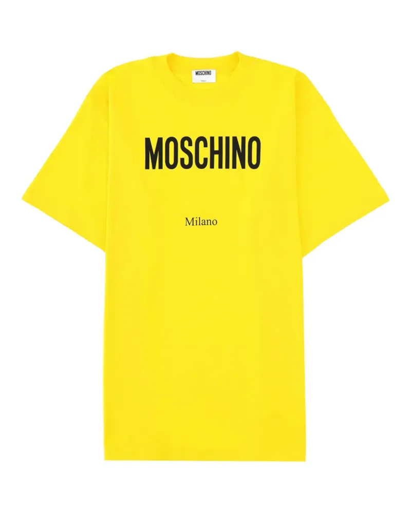 Moschino logo-print T-shirt - Gelb Gelb