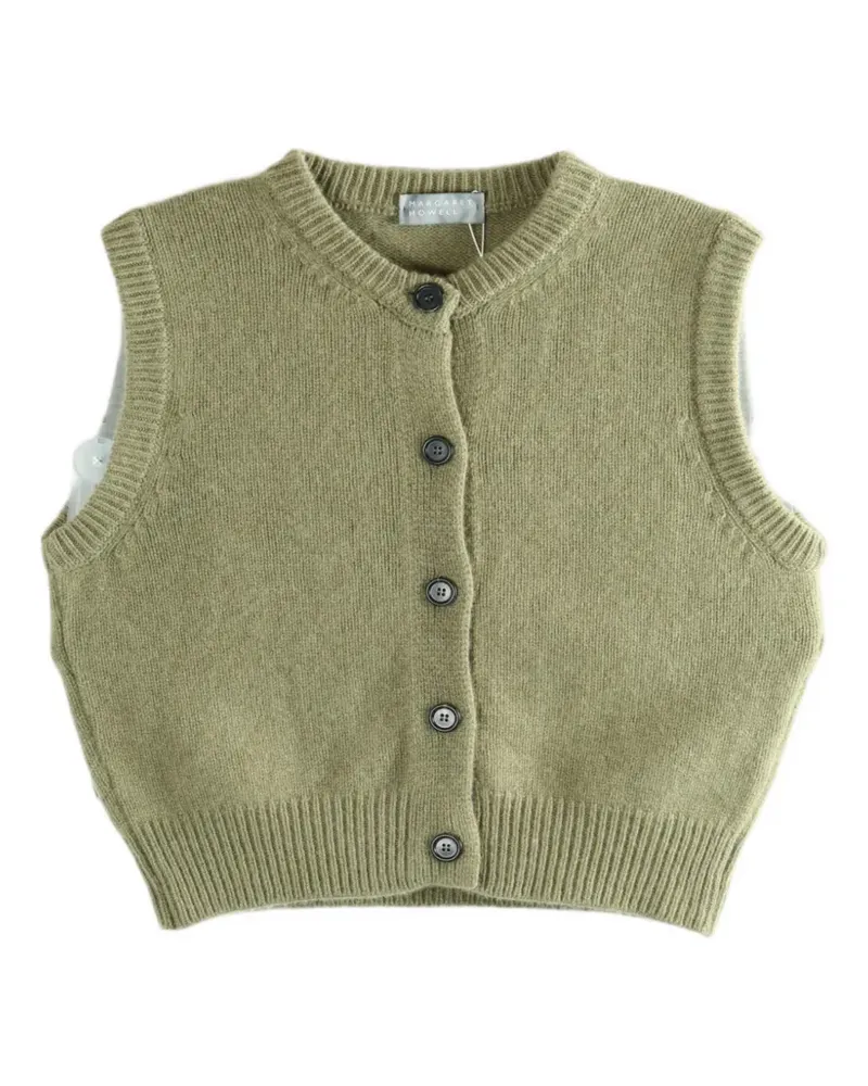 Margaret Howell button-up knitted vest - Grün Grün