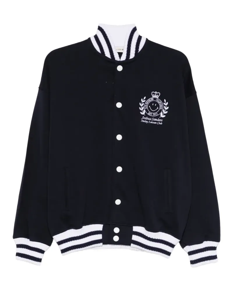 Joshua Sanders x Smiley logo-detail bomber jacket - Schwarz Schwarz