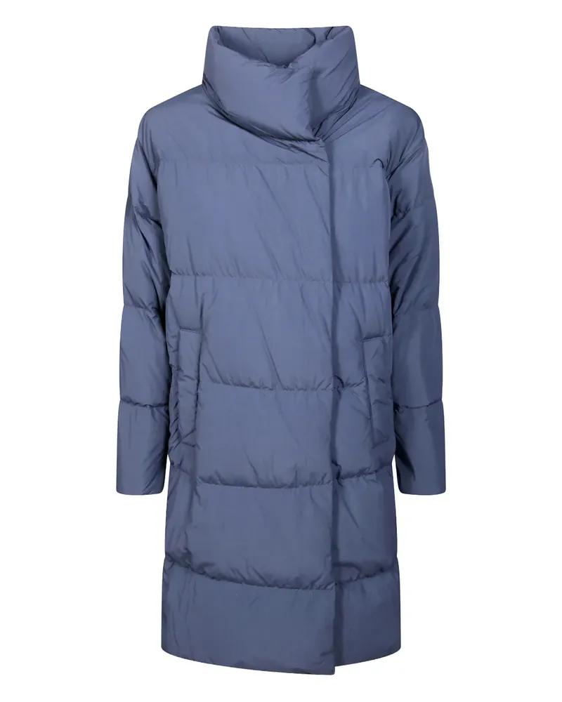 Max Mara Tenuta funnel-neck coat - Blau Blau