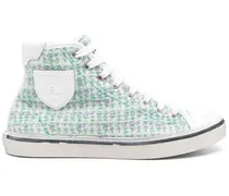 Sneakers mit Logo-Patch - Grün