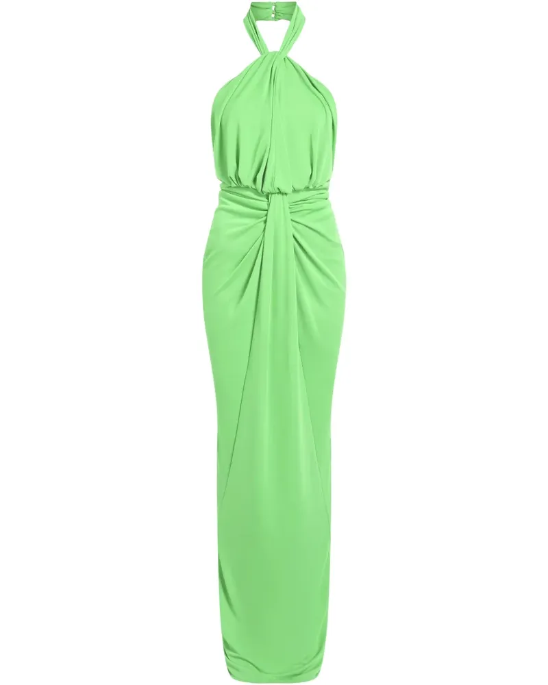 Cinq à Sept Neckholder-Kleid mit Knoten - Grün Grün