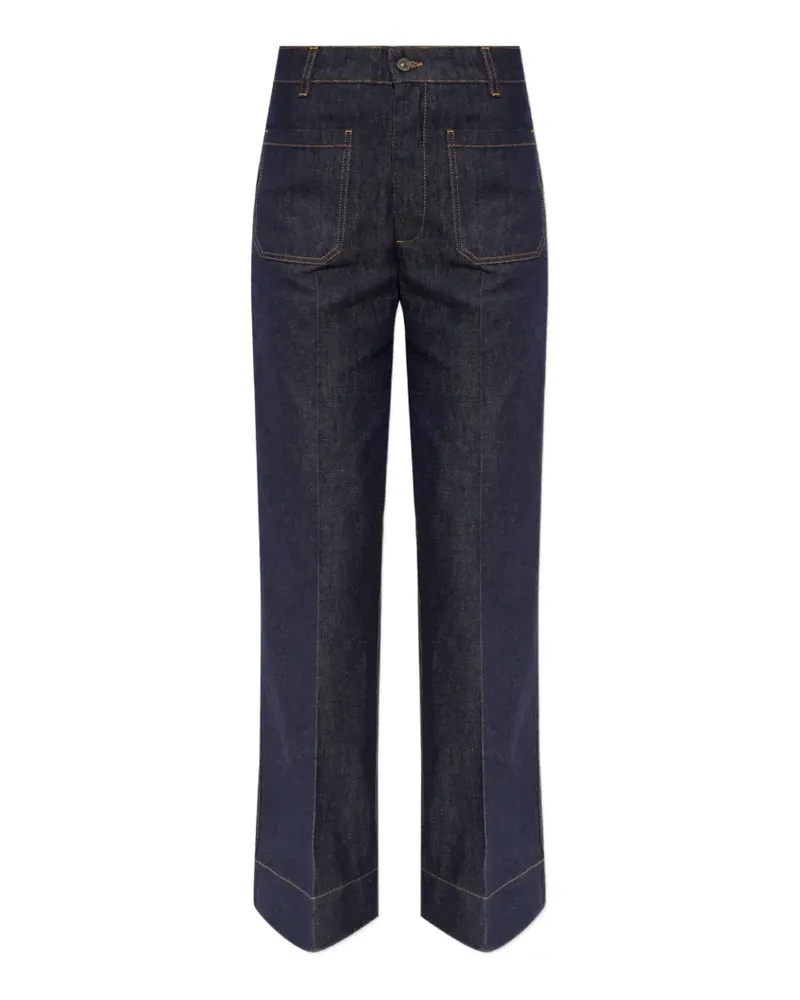 Victoria Beckham Alina Jean Schlagjeans - Blau Blau