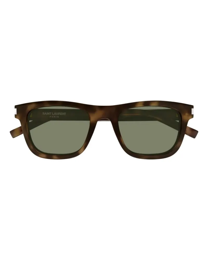 Saint Laurent Sonnenbrille mit Logo-Gravur - Braun Braun