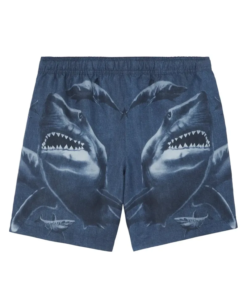 Burberry Badeshorts mit Hai-Print - Blau Blau
