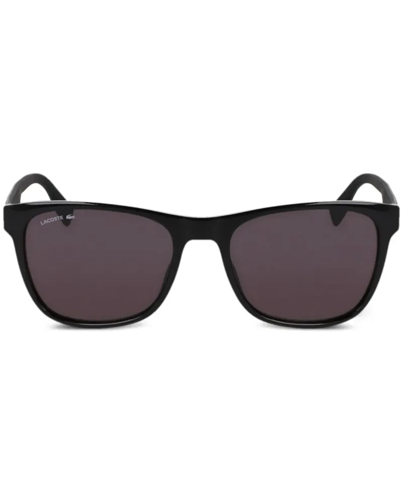 Lacoste Sonnenbrille mit eckigem Gestell - Schwarz Schwarz
