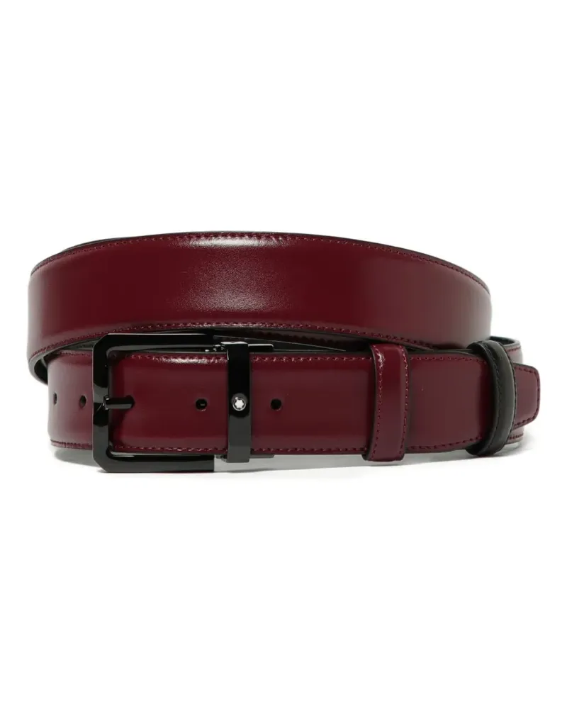 Montblanc Wendbarer Ledergürtel - Rot Rot