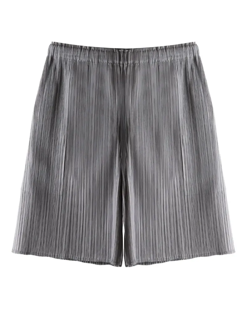 Issey Miyake Lucid Pleats elastic-waist shorts - Grau Grau