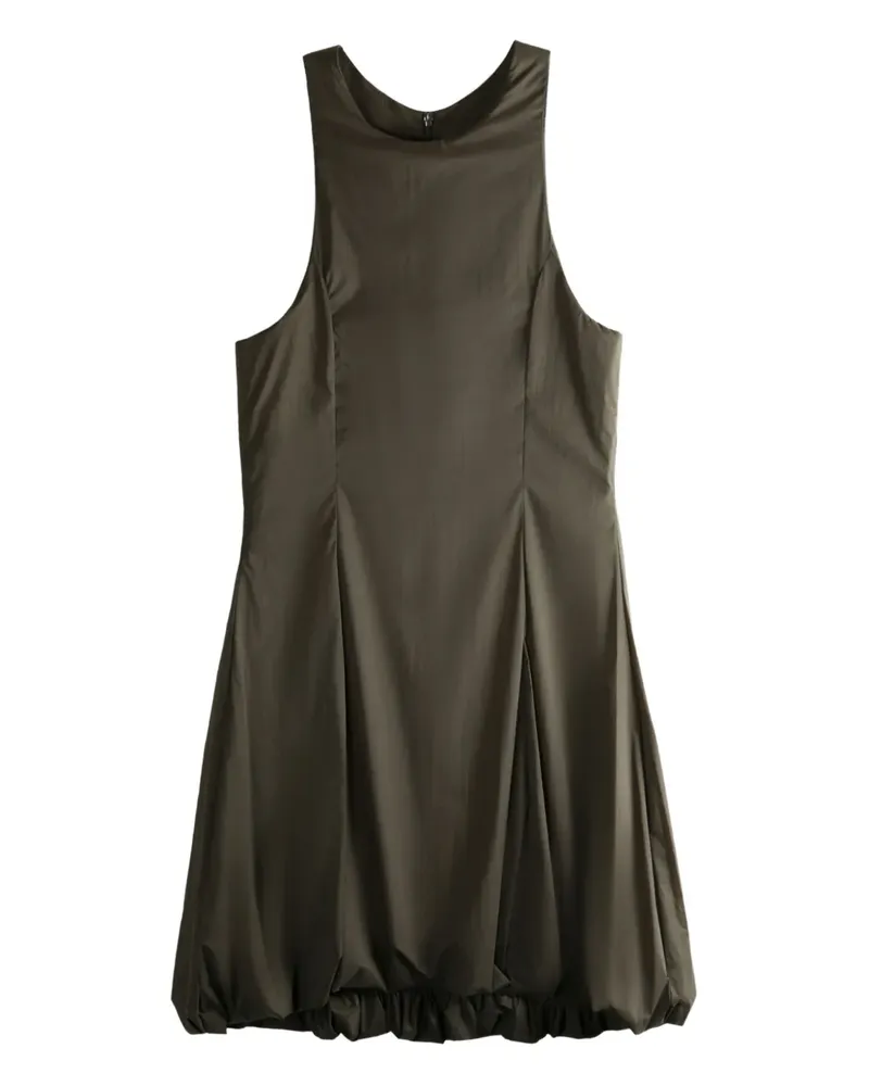 AMOMENTO Gerafftes Midikleid - Braun Braun